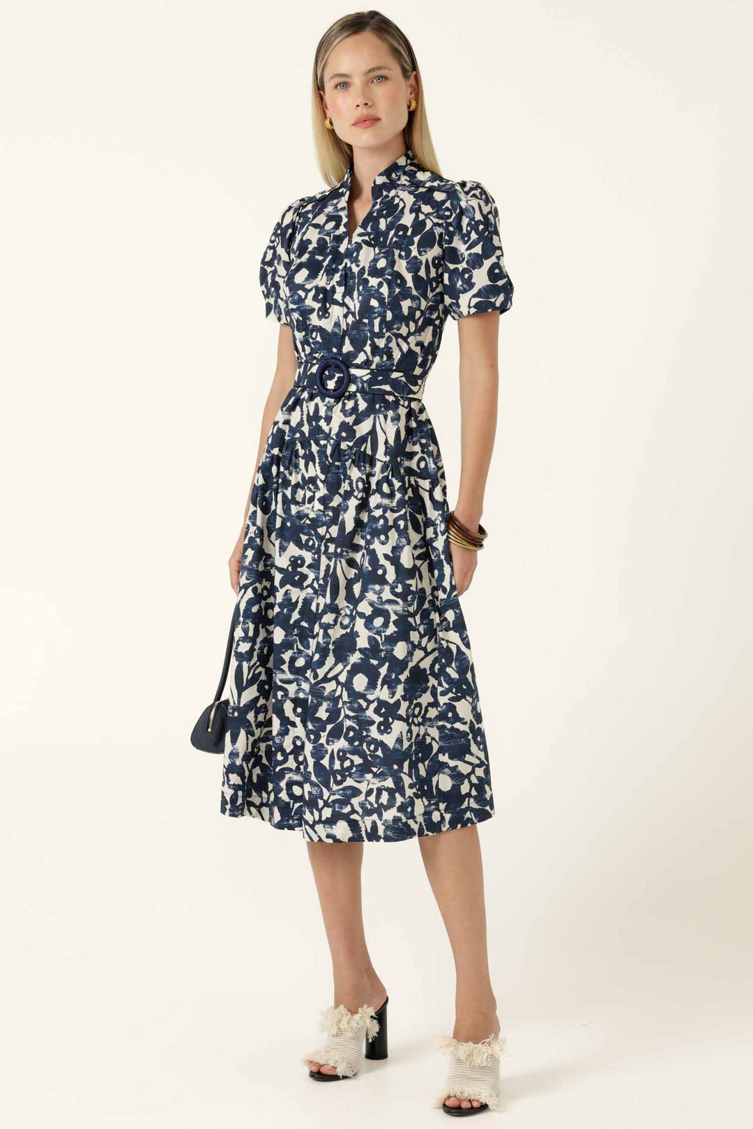 Bateau Shirtmaker in Navy Ecru