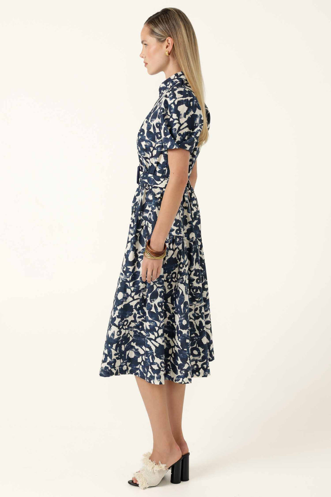 Bateau Shirtmaker in Navy Ecru