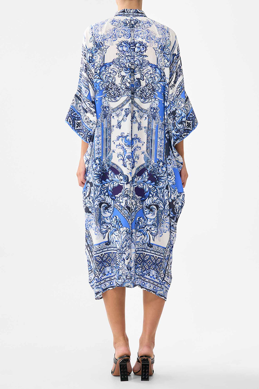 Batwing Kaftan in A Tiled Wonderland