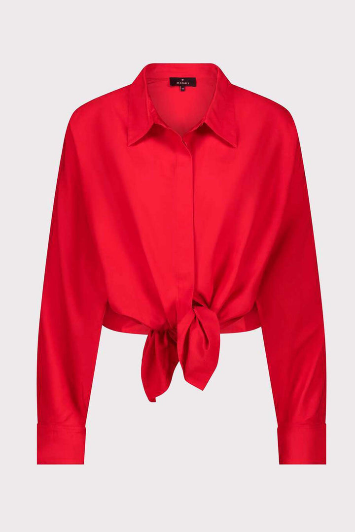 Batwing LS Blouse with Knot