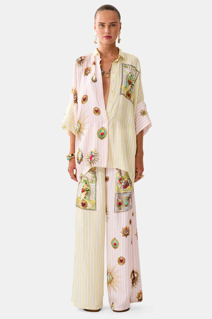 Batwing Shirt in Painted Prayers