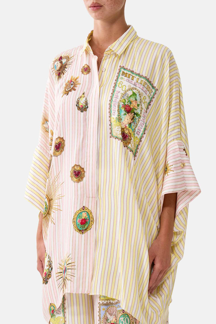 Batwing Shirt in Painted Prayers