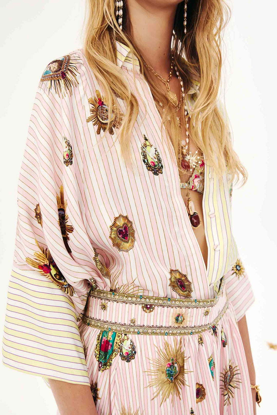 Batwing Shirt in Painted Prayers