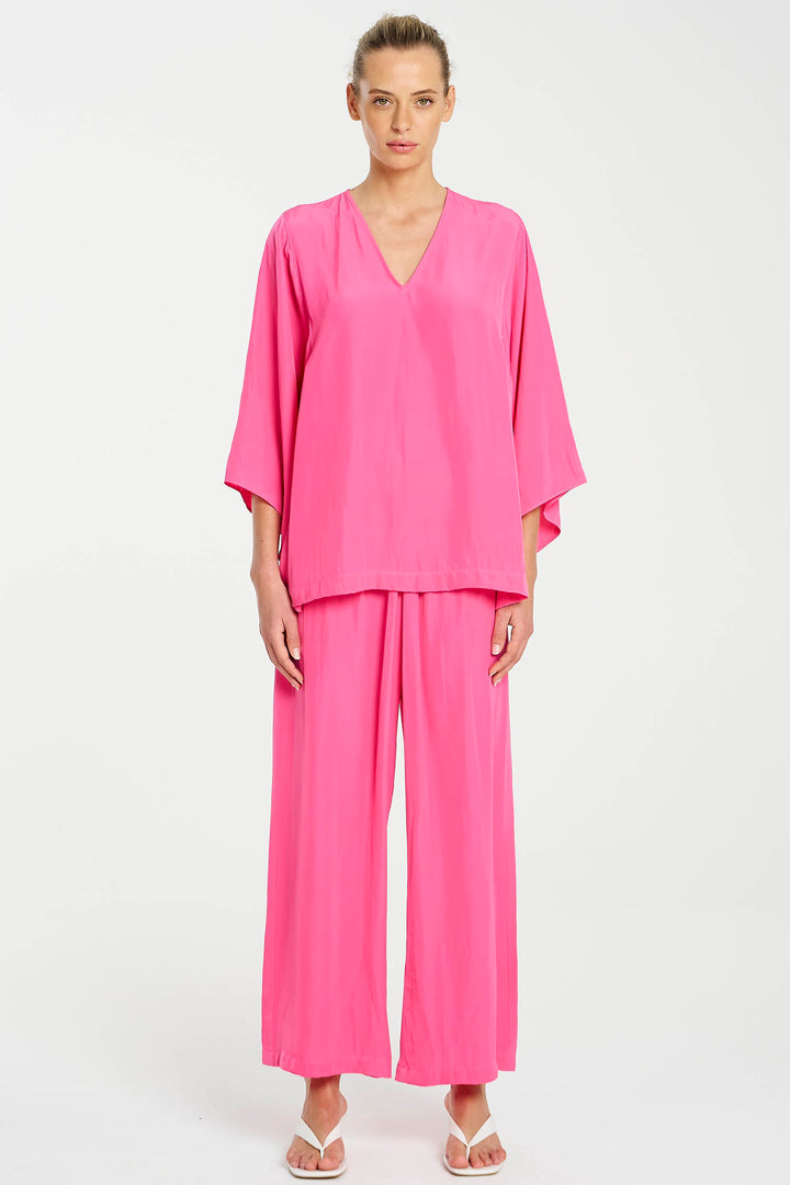Batwing Top in Hot Pink