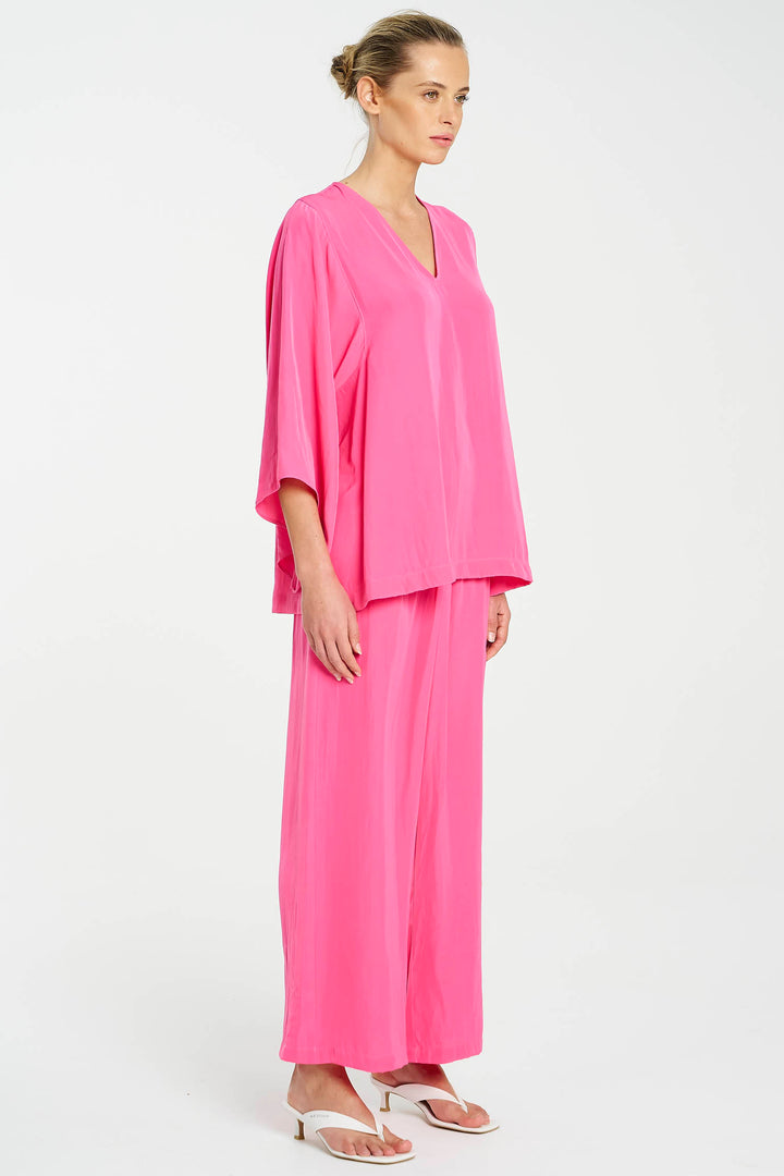 Batwing Top in Hot Pink