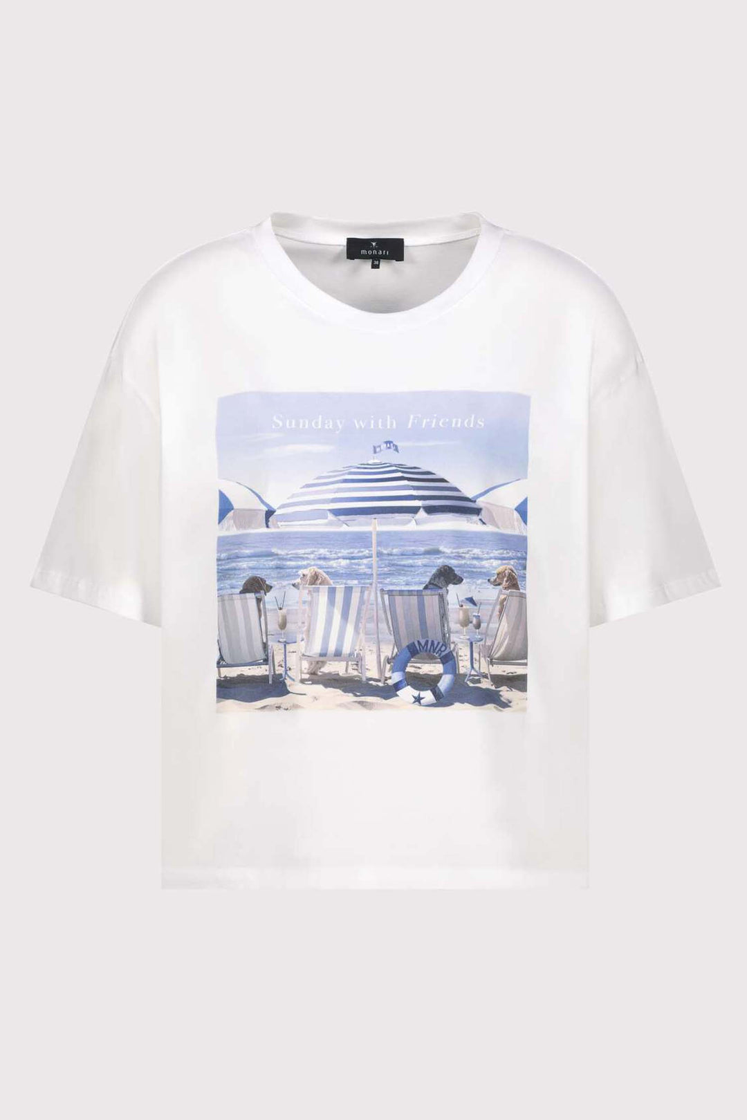 Beach Dogs T-Shirt in Cream