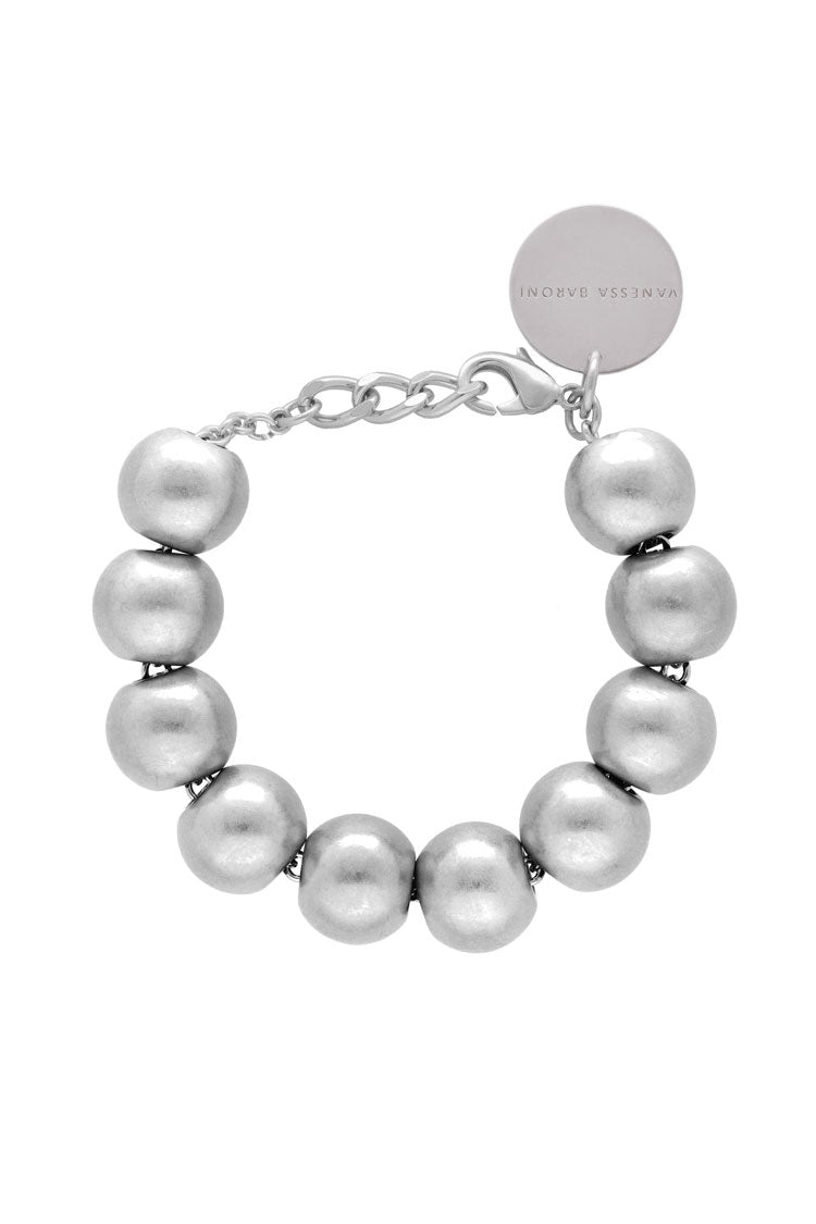 Beads Bracelet in Silver Vintage