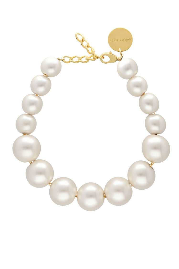 Beads Necklace in Pearl