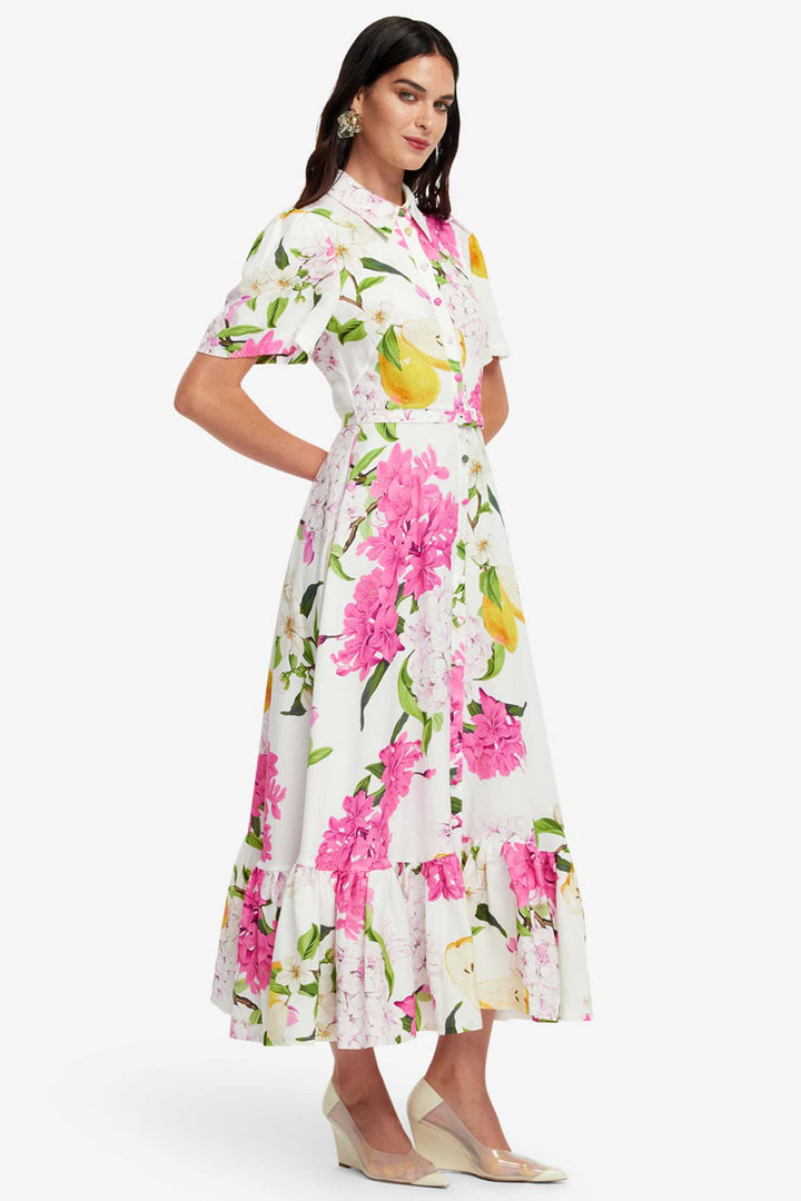 Becca SS Midi Dress in Floral Pear
