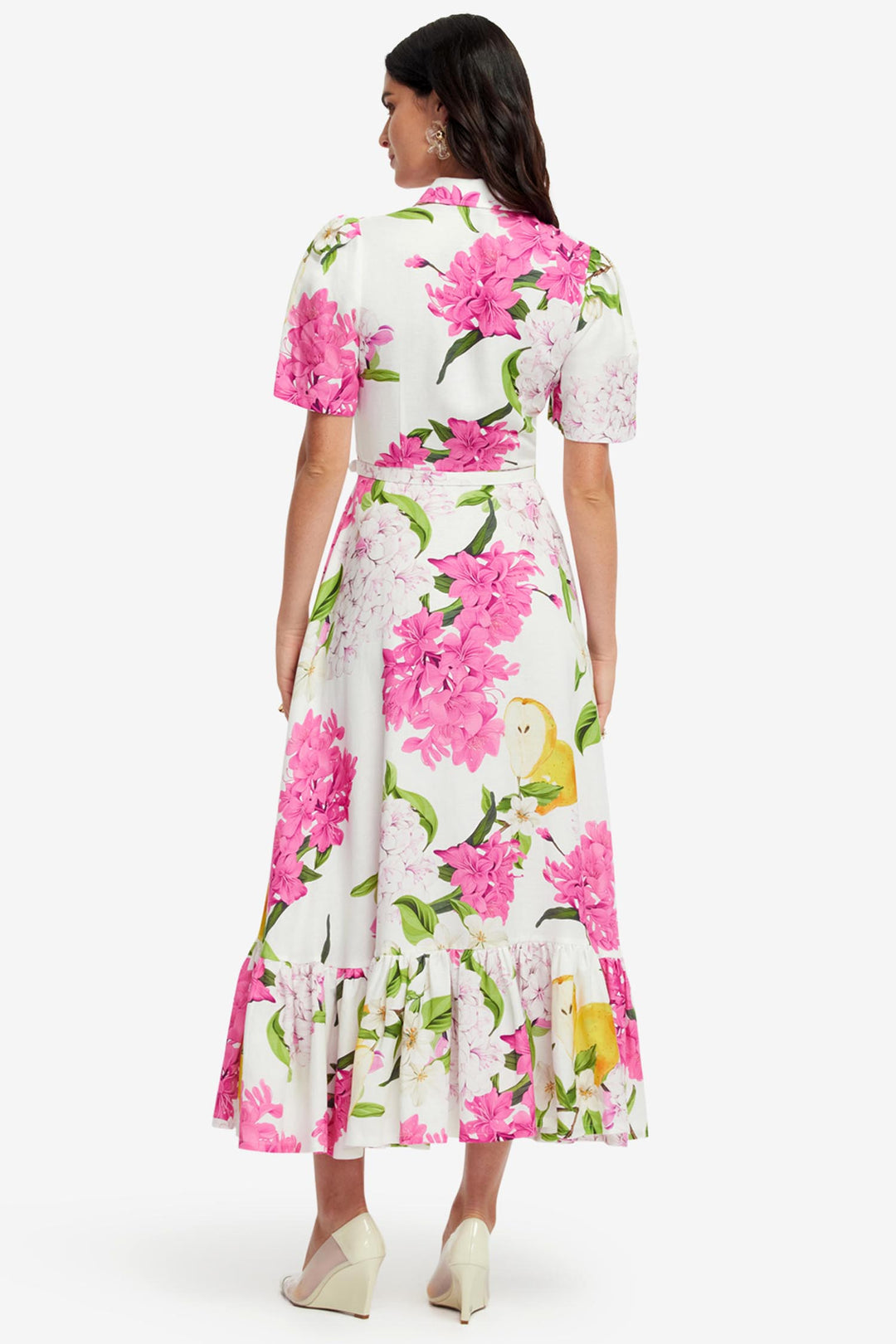 Becca SS Midi Dress in Floral Pear