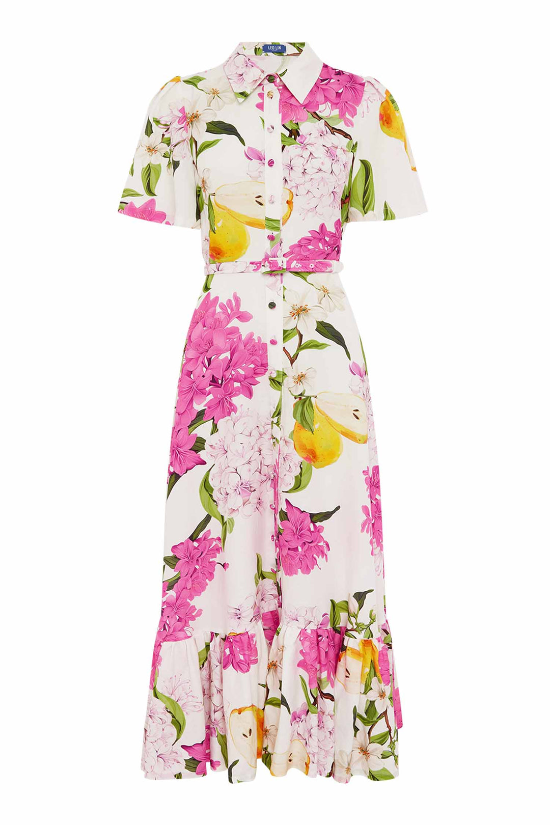 Becca SS Midi Dress in Floral Pear