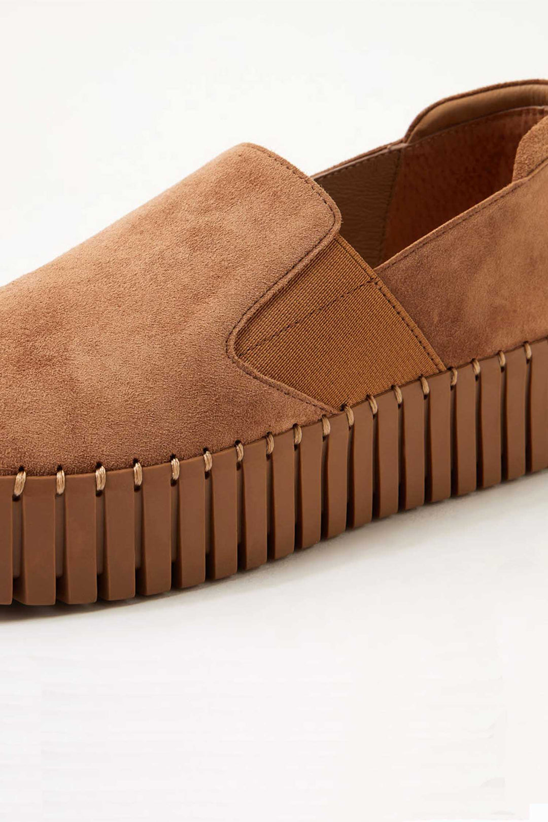 Becca Suede Sneakers in Light Choc