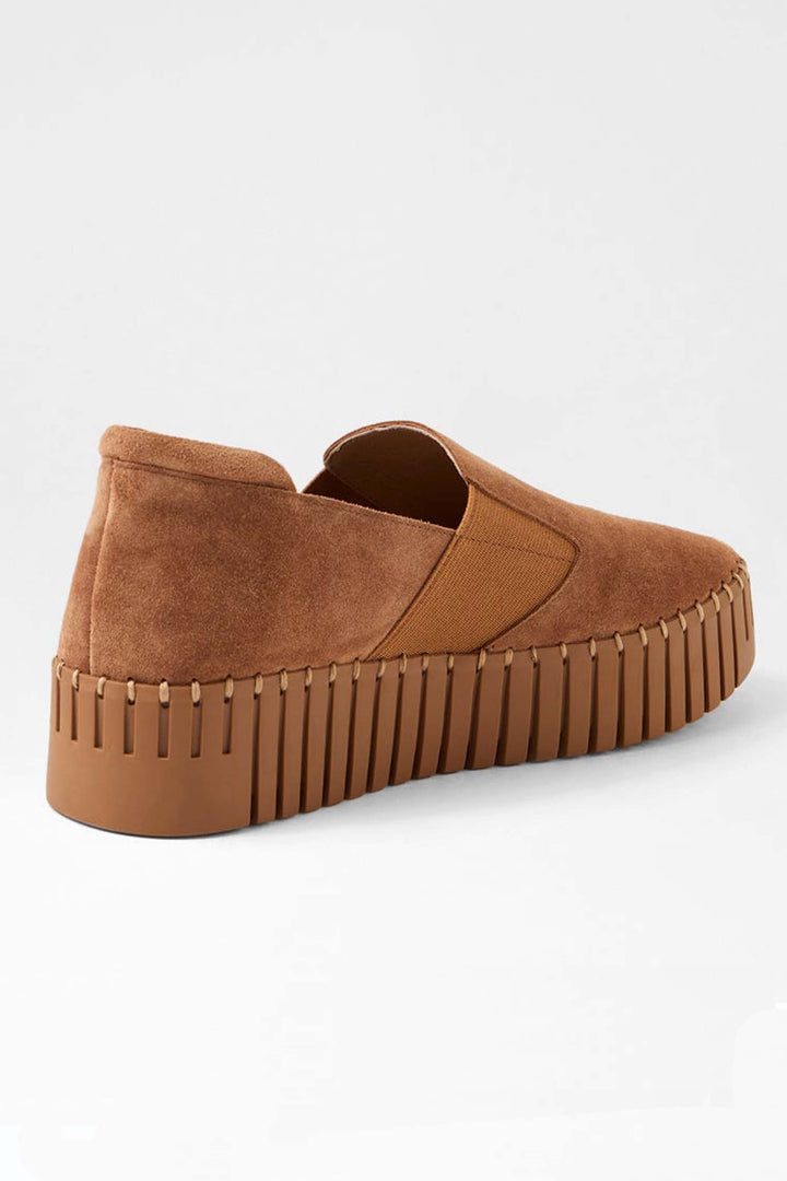 Becca Suede Sneakers in Light Choc