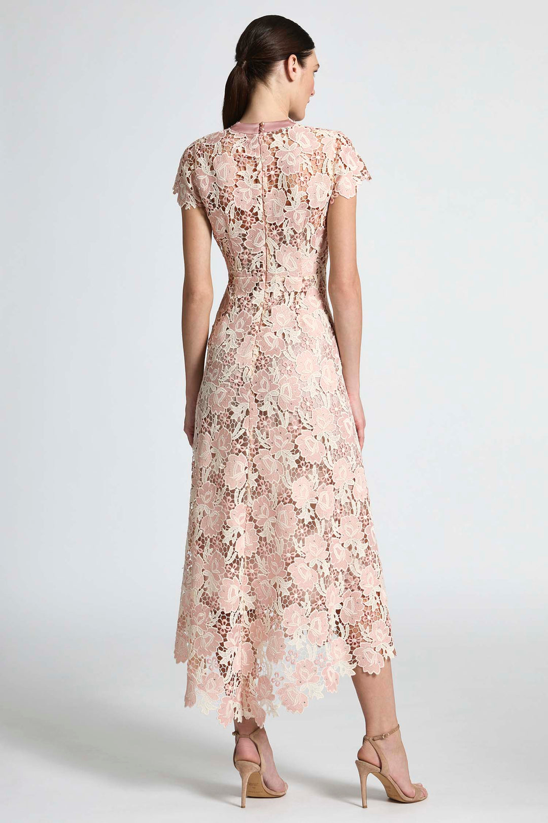 Belinda Dress in Blush Cream