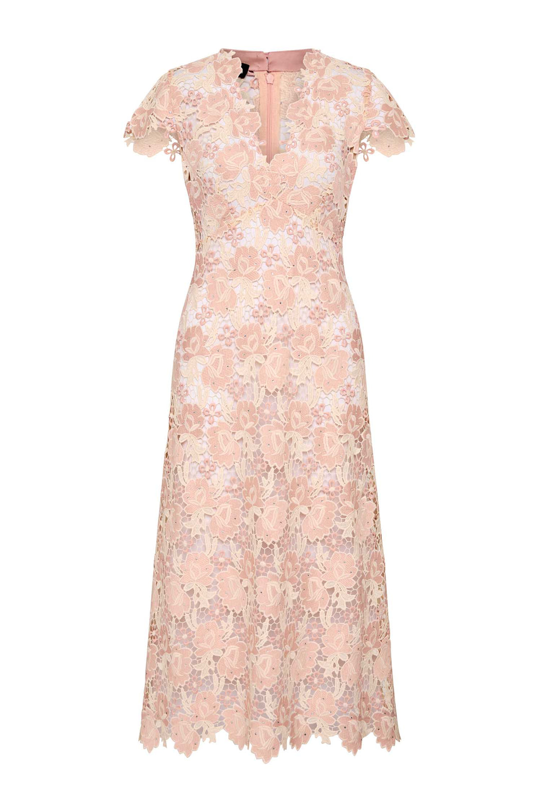 Belinda Dress in Blush Cream