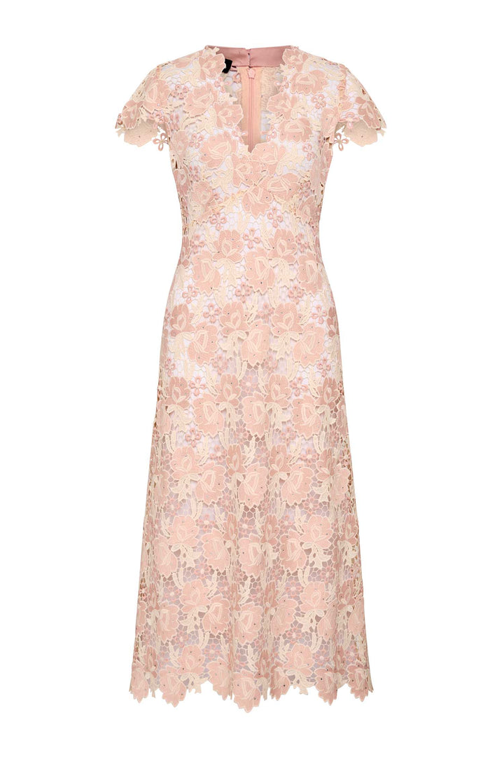 Belinda Dress in Blush Cream