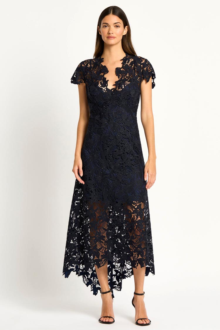 Belinda Dress in Navy