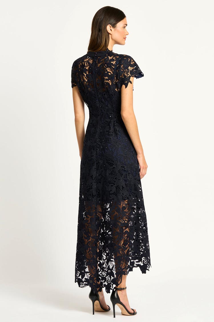 Belinda Dress in Navy