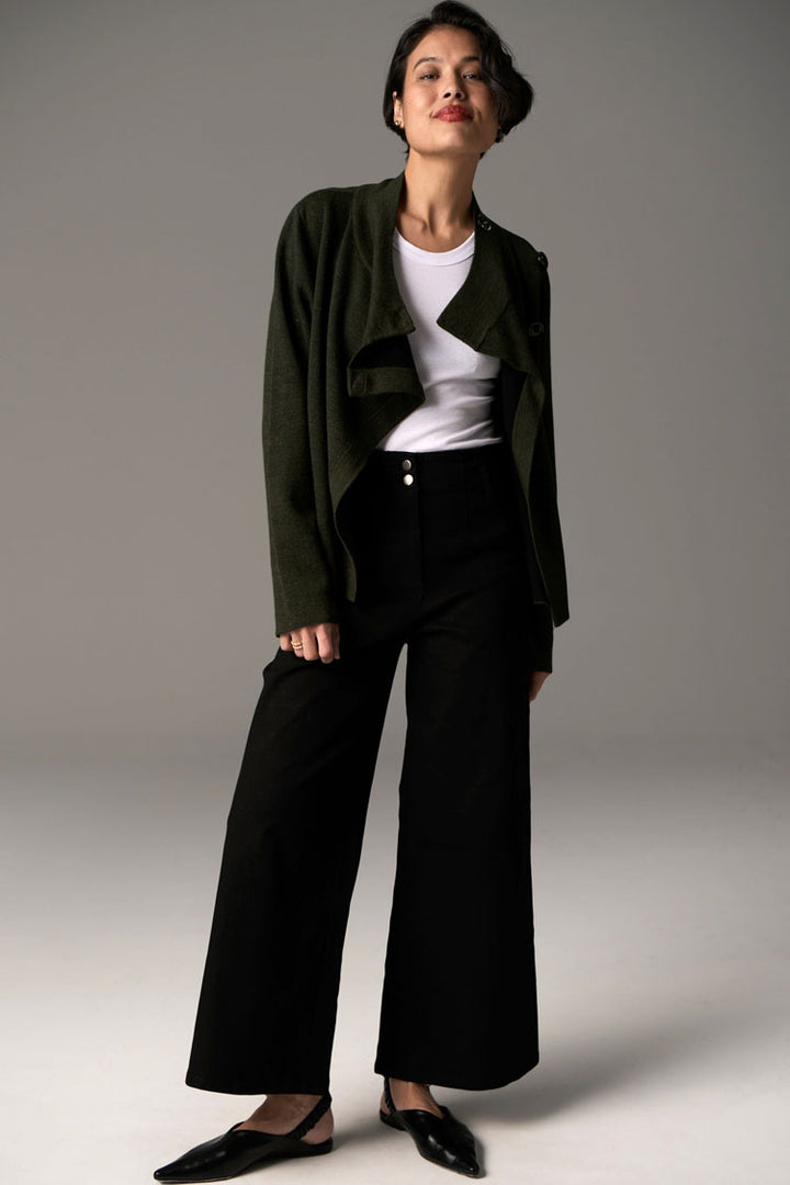 Bennet Coat Double Knit in Khaki