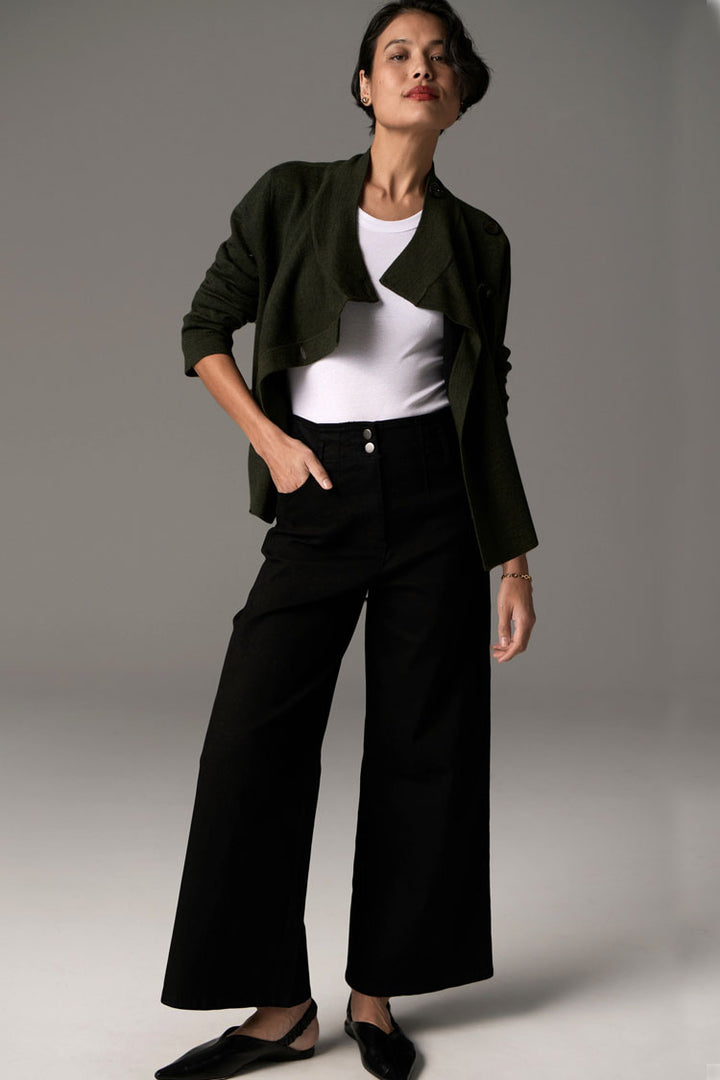 Bennet Coat Double Knit in Khaki