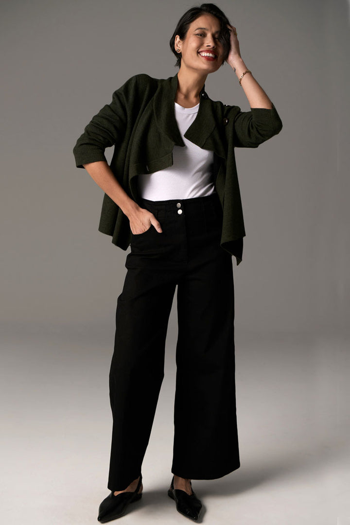Bennet Coat Double Knit in Khaki