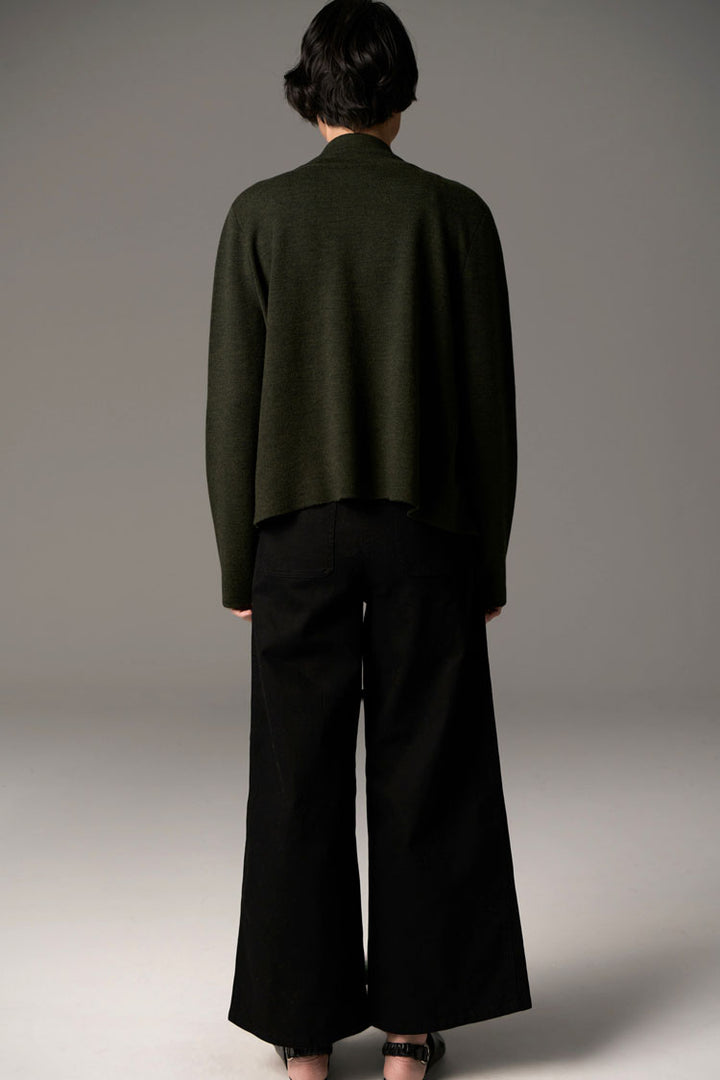 Bennet Coat Double Knit in Khaki