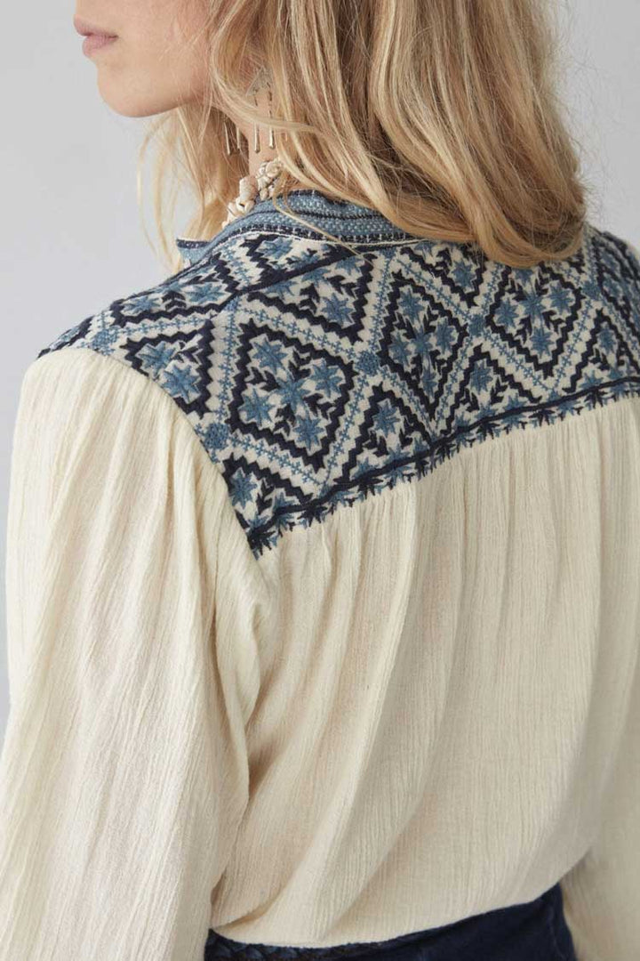 Beth Wandering Star Blouse in Sapphire