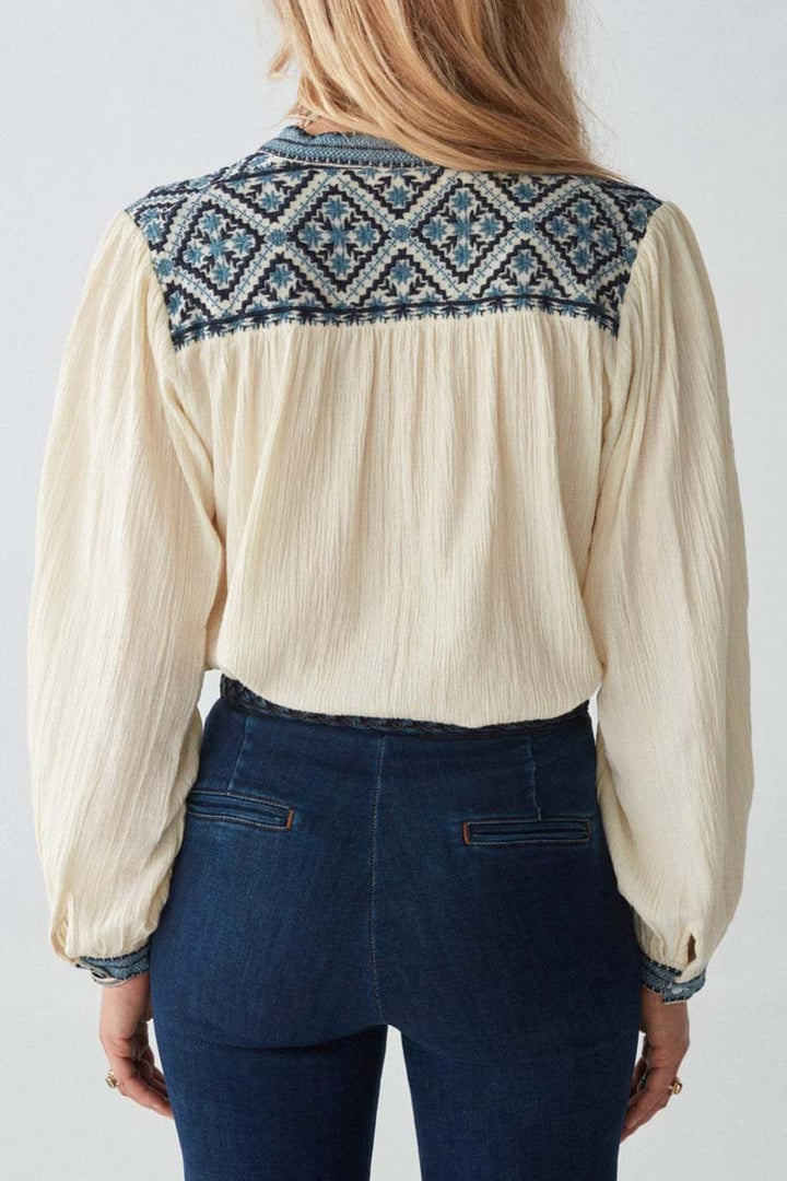 Beth Wandering Star Blouse in Sapphire