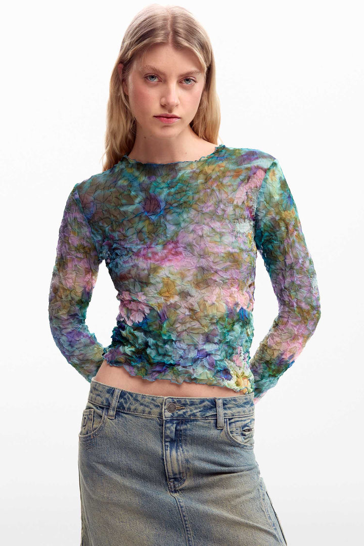 Bettle Blouse in Azul Mineral