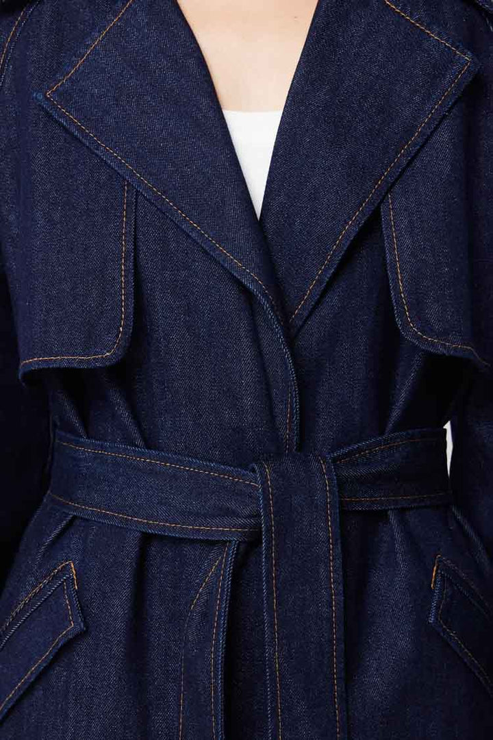 Bexley Trench Coat in Indigo