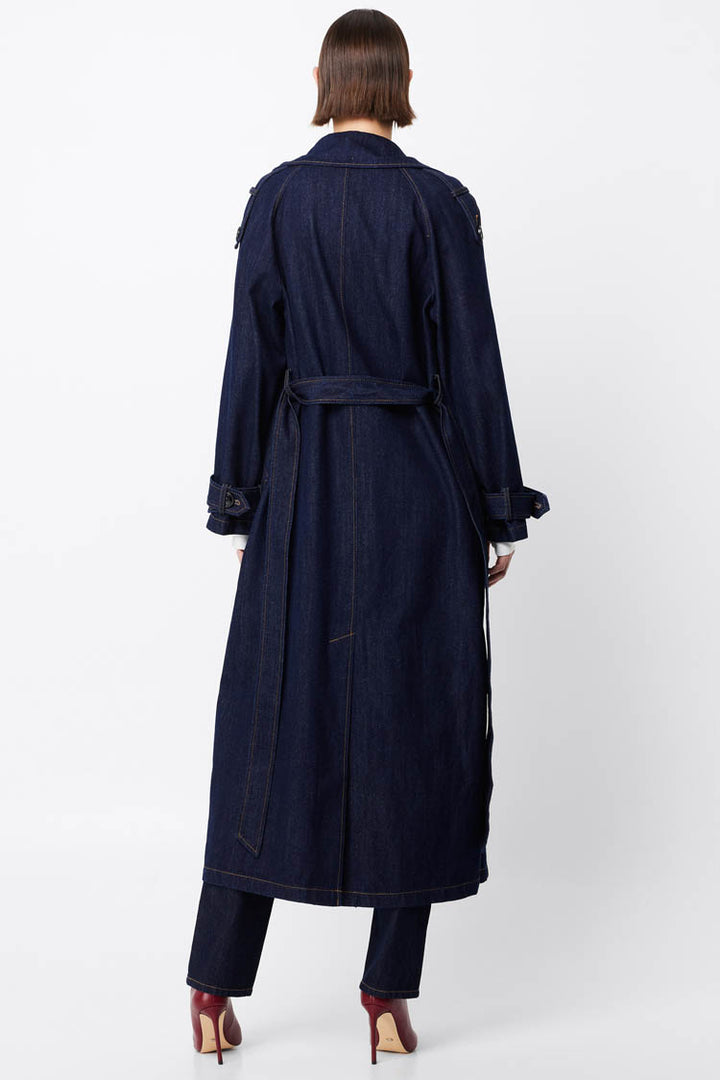 Bexley Trench Coat in Indigo