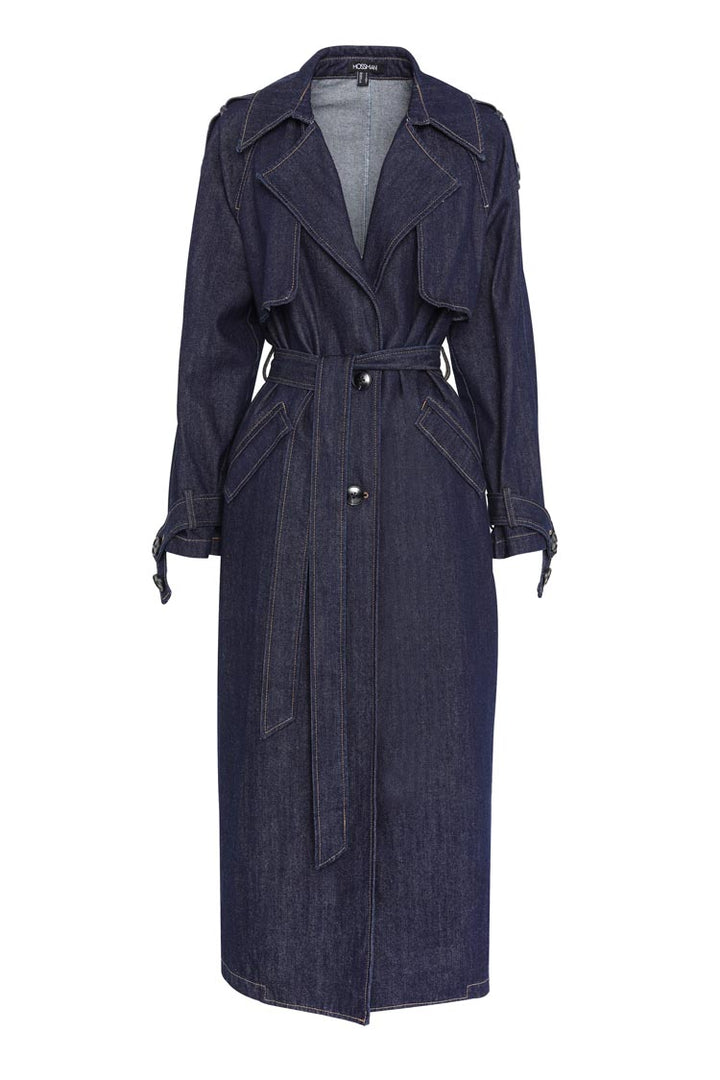 Bexley Trench Coat in Indigo