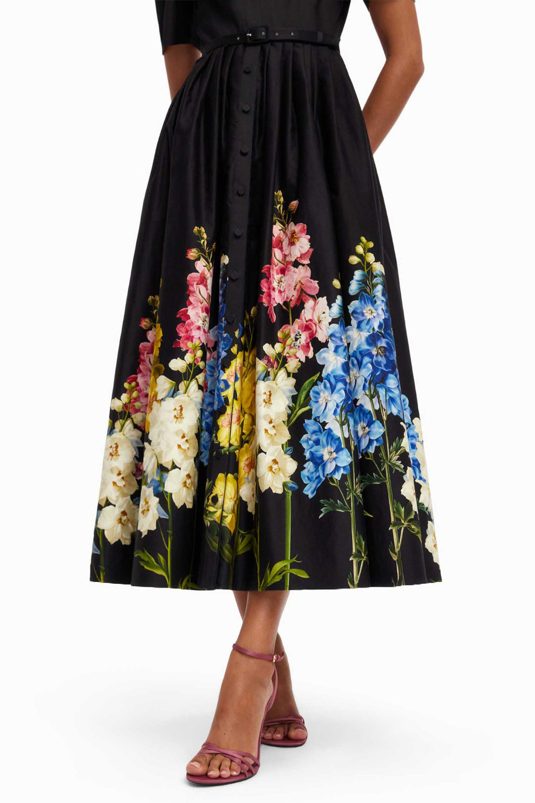 leo lin bianca dress Bianca Short Sleeve Midi Dress