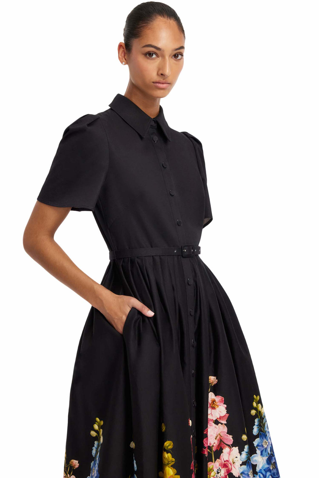 leo lin bianca short sleeve midi dress Leo Lin Bianca Short Sleeve Midi Dress