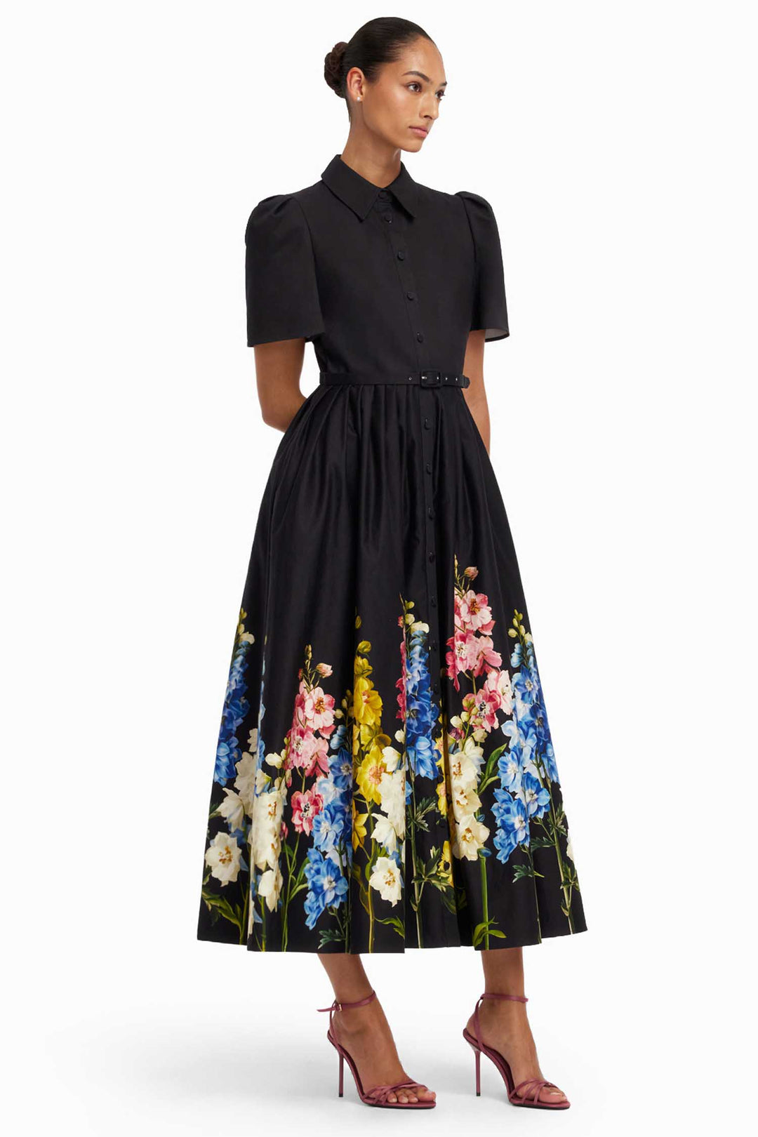 leo lin bianca short sleeve midi dress Bianca Short Sleeve Midi Dress