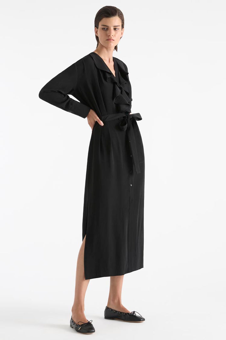 Billow Dress in Black