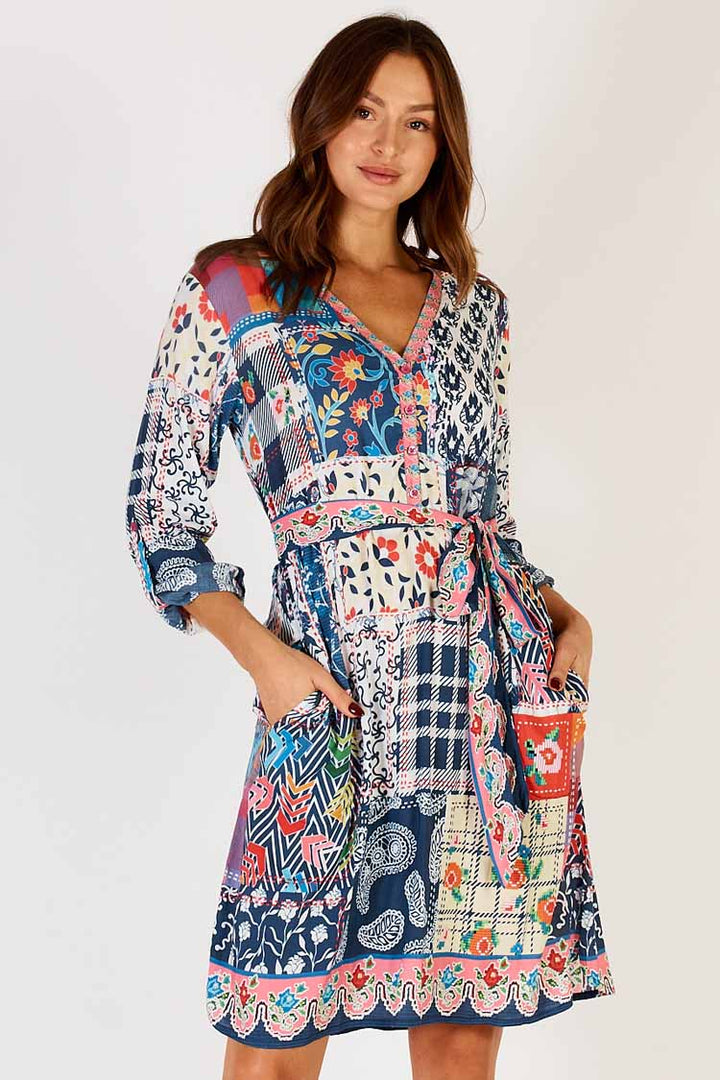 Birdie Printed Shirt Dress