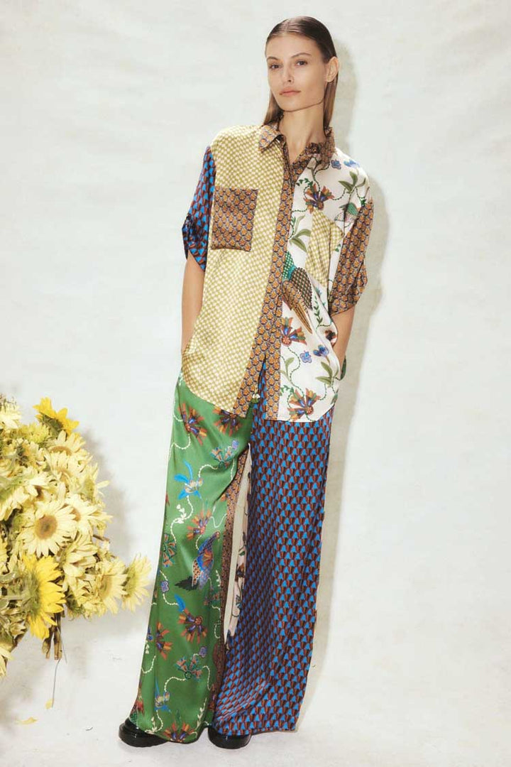 Birdie Spliced Shirt