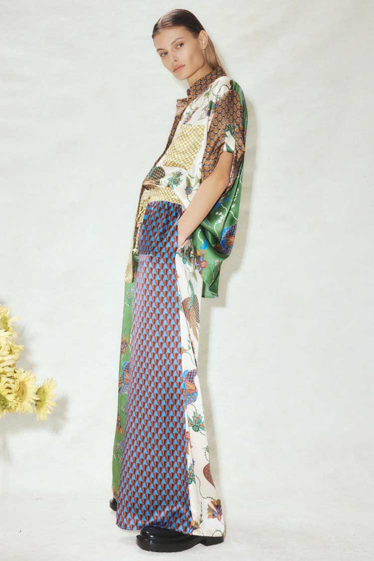 Birdie Spliced Shirt