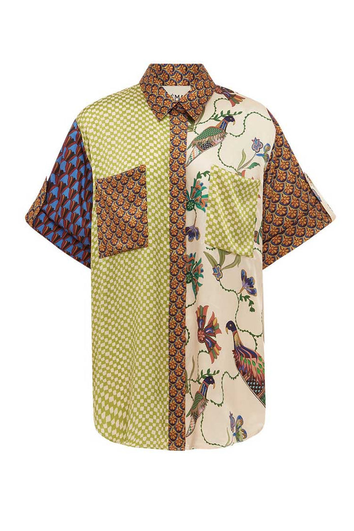 Birdie Spliced Shirt