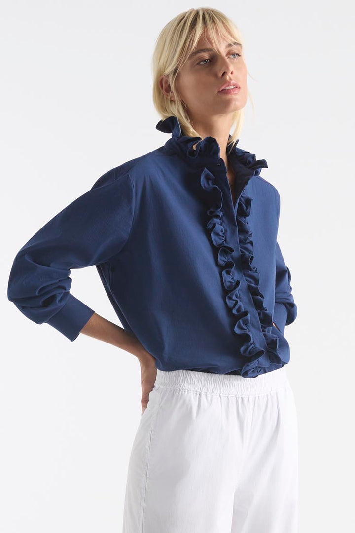 Bistro Blouse in Ocean