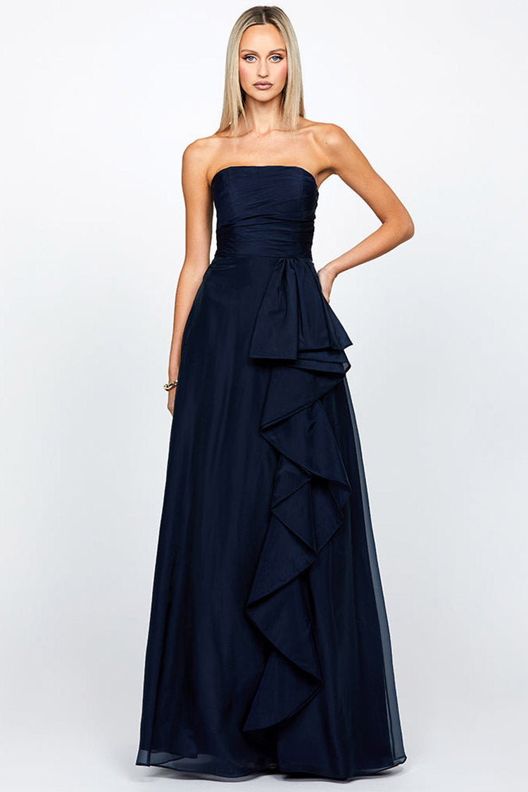 Blaire Strapless Cascading Ruffle Gown | FINAL SALE