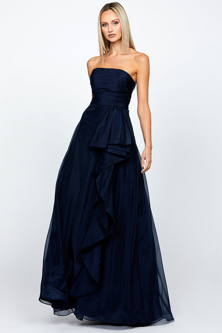 Blaire Strapless Cascading Ruffle Gown | FINAL SALE