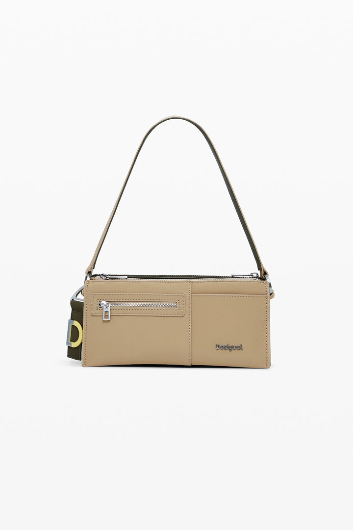 Delta Nova Two-Tone Convertible Bag in Beige