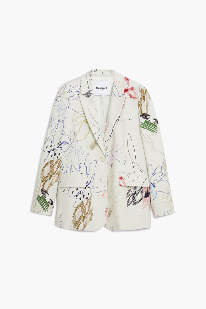 Arty Blazer w Strokes in Crudo