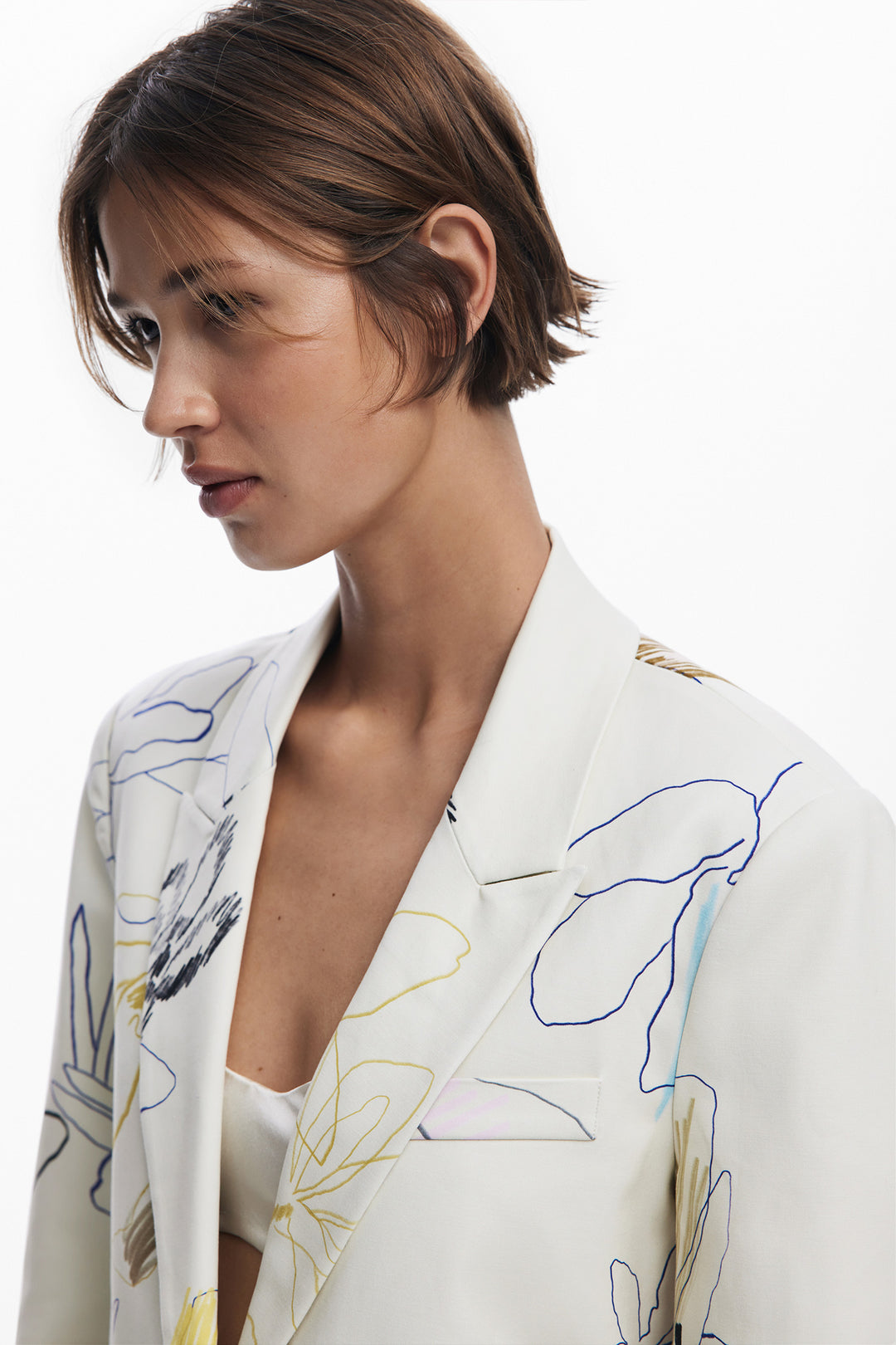 Arty Blazer w Strokes in Crudo