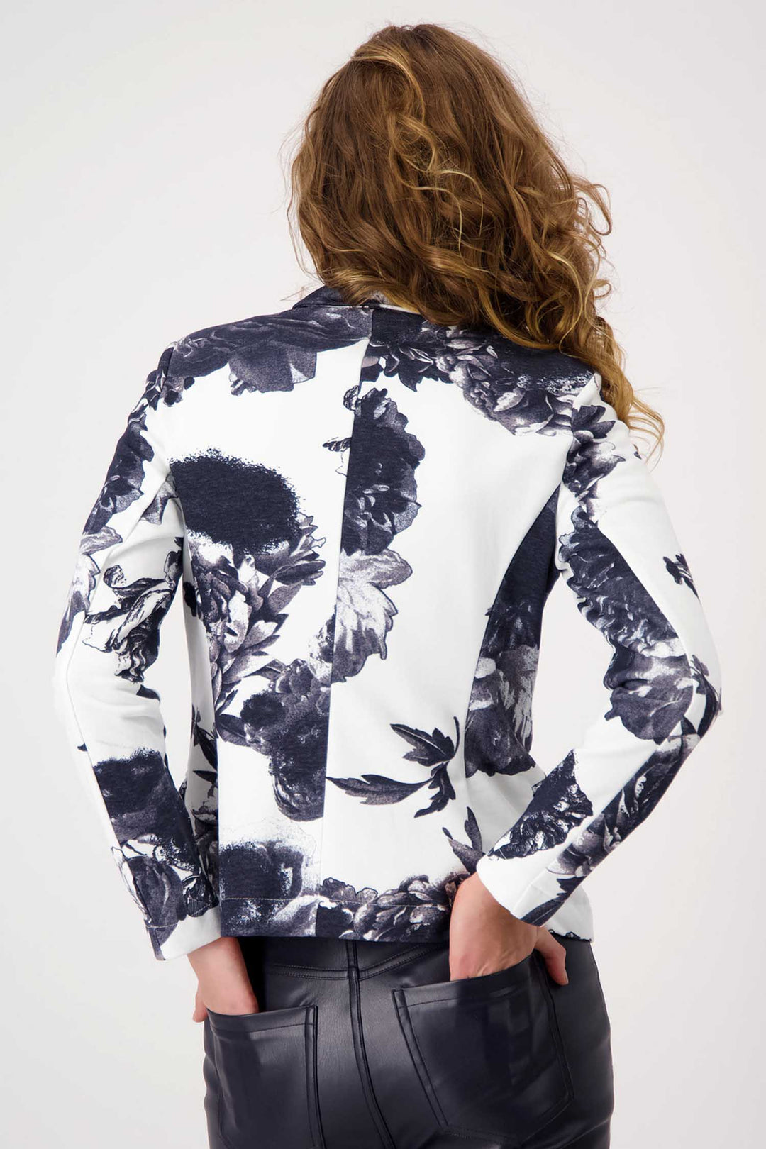 Blazer w Deep Ocean Floral Print