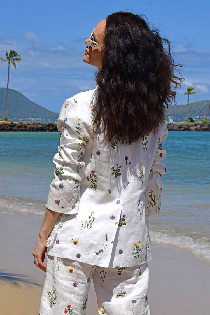 Blazing My Heart Blazer in White