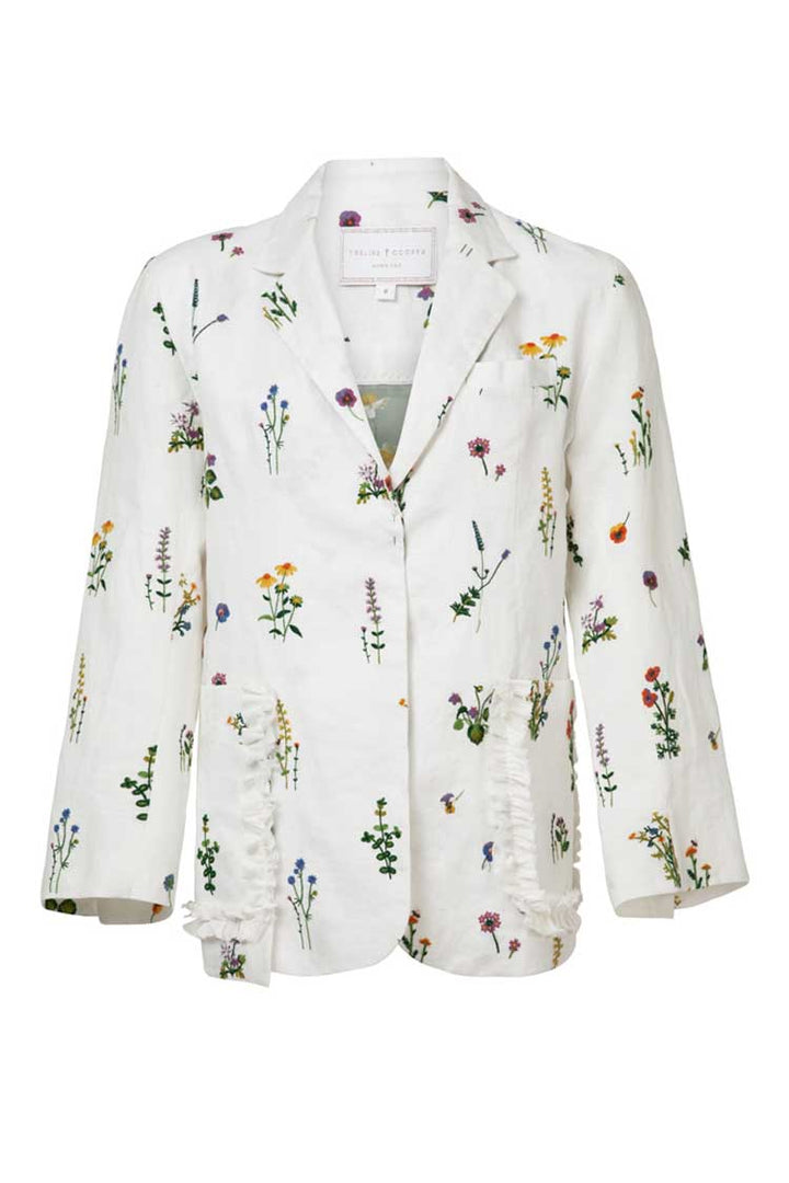Blazing My Heart Blazer in White
