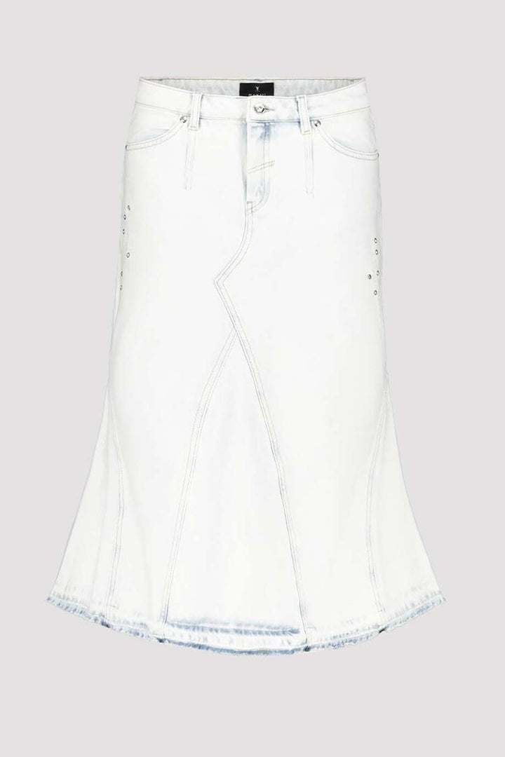 Bleach Denim Skirt w Studs